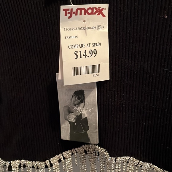 Sincerely jules black crop top long sleeve - Picture 2 of 2